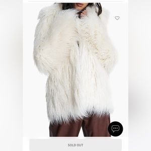 Rag & Bone - Adelyn Mongolian Faux Fur Coat - small - NWT